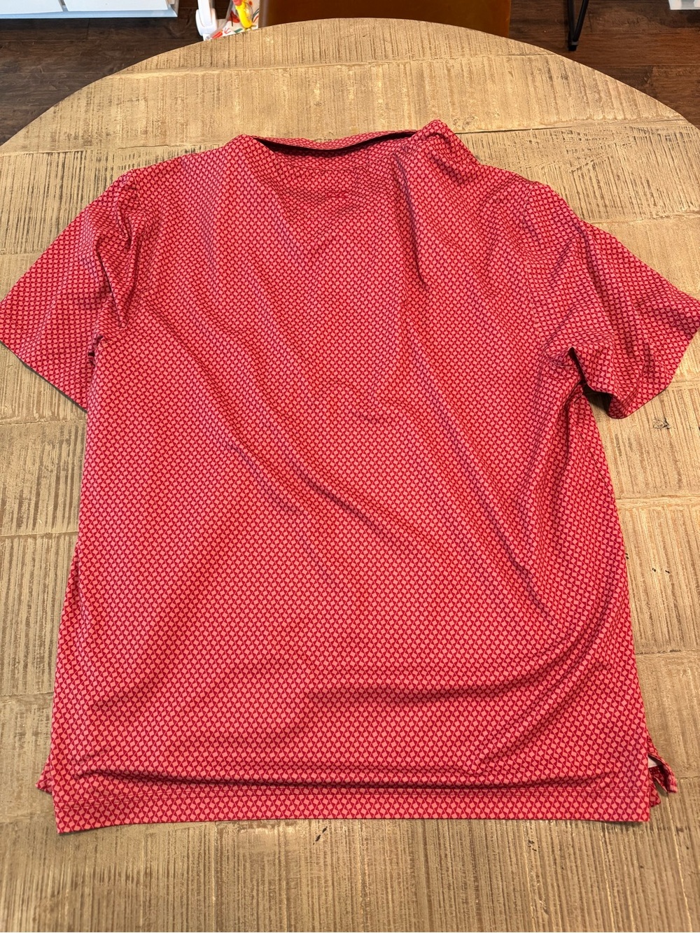 Cutter & Buck Red Micro-Pattern Polo - Picture 3 of 4